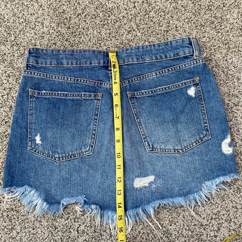 Free People Floral Embroidered Denim Skirt - Picture 6 of 7